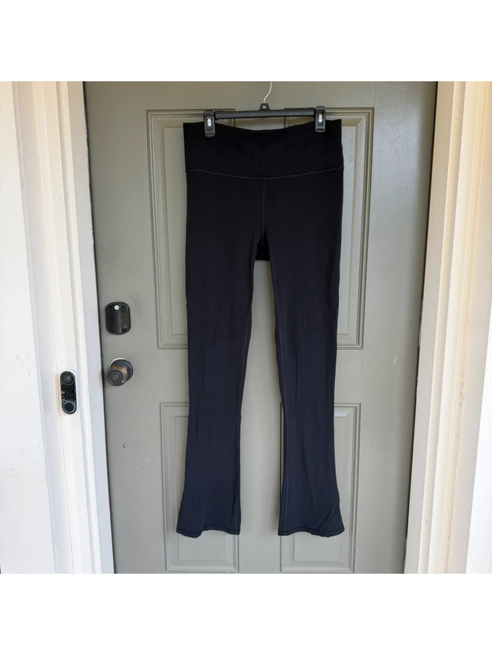 Athleta Elation Split Slim Flare Pants Black Women's XL 34.5" Inseam